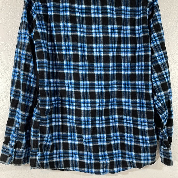 QUIKSILVER Flannel Button Down Shirt Size Large - Picture 6 of 8